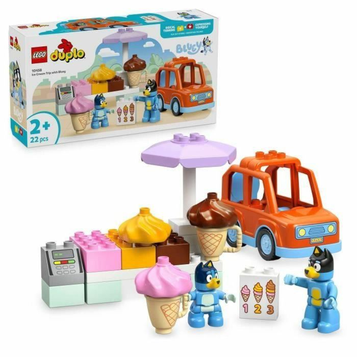 Juego de Construcción Lego Duplo 10458 Ice Cream Trip with Bluey 22 Piezas