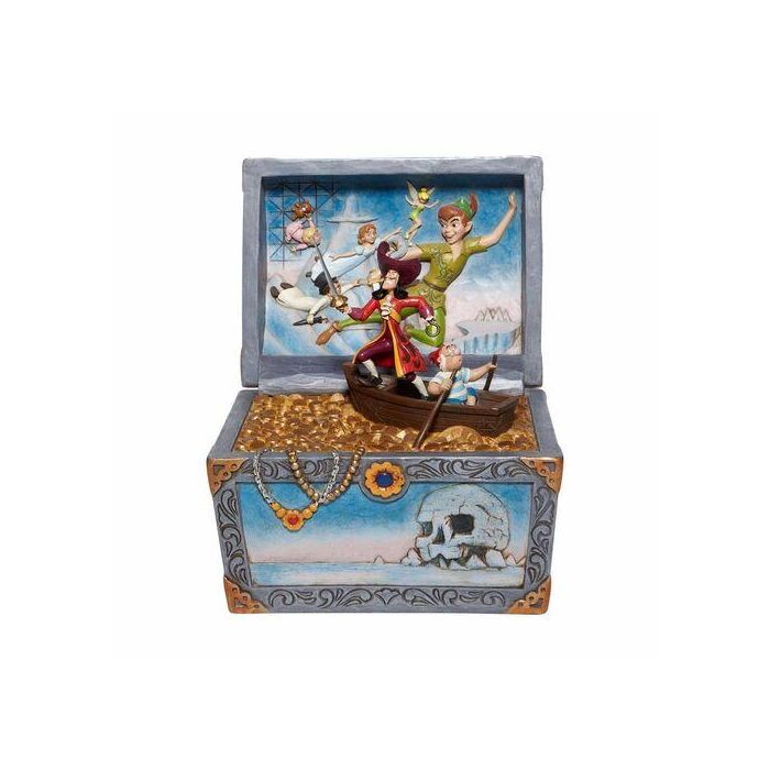 Enesco Figura Disney Peter Pan Cofre - Resina de Piedra, Hecho a Mano, 21 cm 0 Enesco Figura Disney Peter Pan Cofre - Resina de Piedra, Hecho a Mano, 21 cm 0
