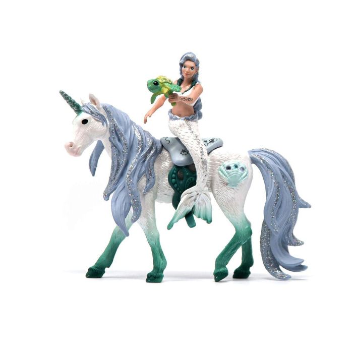 Schleich Figura de unicornio sirena en el mar Bayala 70594, 4 piezas, a partir de 5 años 5