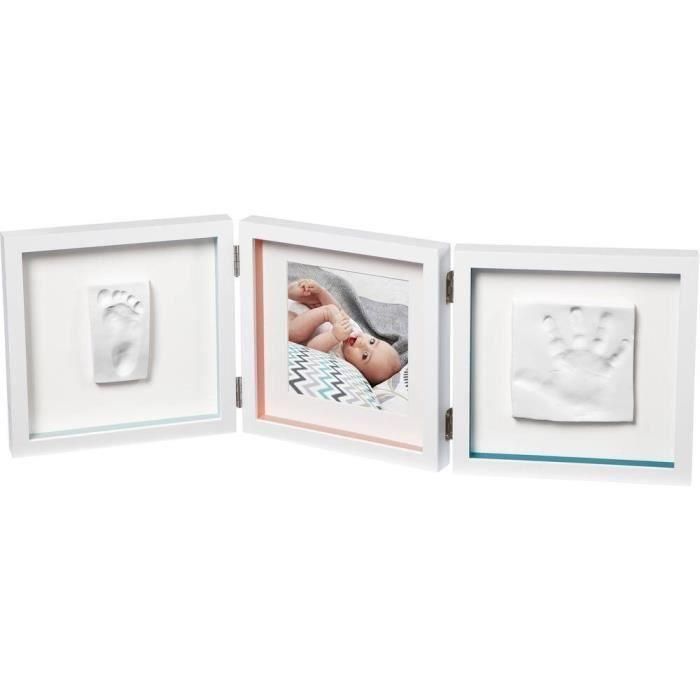 Baby Art My Baby Style - Marco de fotos doble con huella de bebé: personalícelo con el kit de huellas y manos de bebé, regalo de nacimiento 1 Baby Art My Baby Style - Marco de fotos doble con huella de bebé: personalícelo con el kit de huellas y manos de bebé, regalo de nacimiento 1