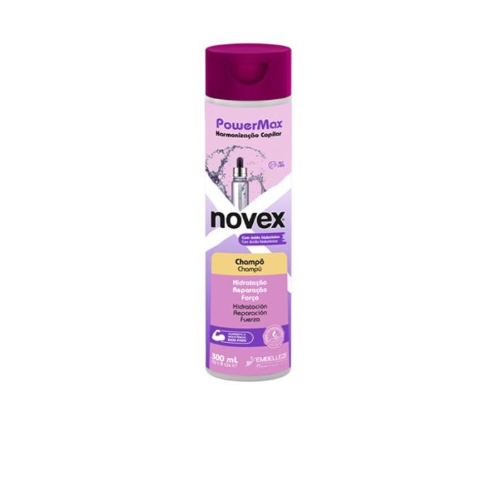 Novex Powermax Shampoo Harmonizador 300ml - Repara e Hidrata Cabello Poroso, Seco y Quebradizo Novex Powermax Shampoo Harmonizador 300ml - Repara e Hidrata Cabello Poroso, Seco y Quebradizo