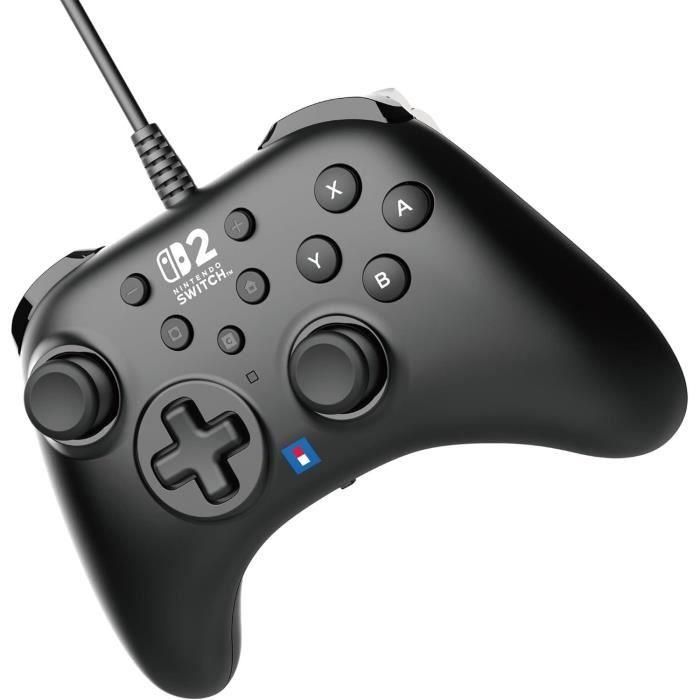 Mando con cable - HORI - Horipad - Nintendo Switch y Switch 2 - Botón C de Nintendo - Botones traseros programables - Negro 5