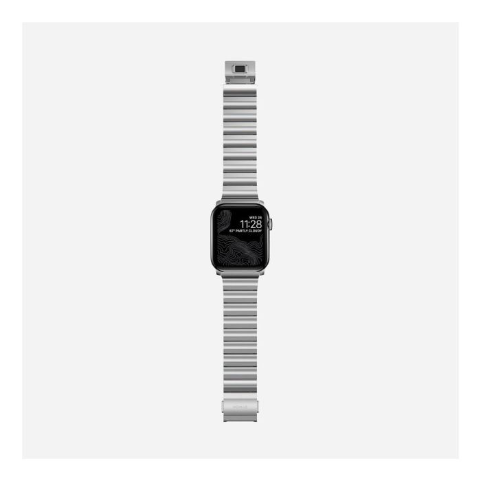 Nomad NM1A4HSXS0 Strap Acero Inoxidable Plata V2 para Apple Watch Series 7, 6, SE y anteriores modelos - 42/44/45/49mm 7 Nomad NM1A4HSXS0 Strap Acero Inoxidable Plata V2 para Apple Watch Series 7, 6, SE y anteriores modelos - 42/44/45/49mm 7