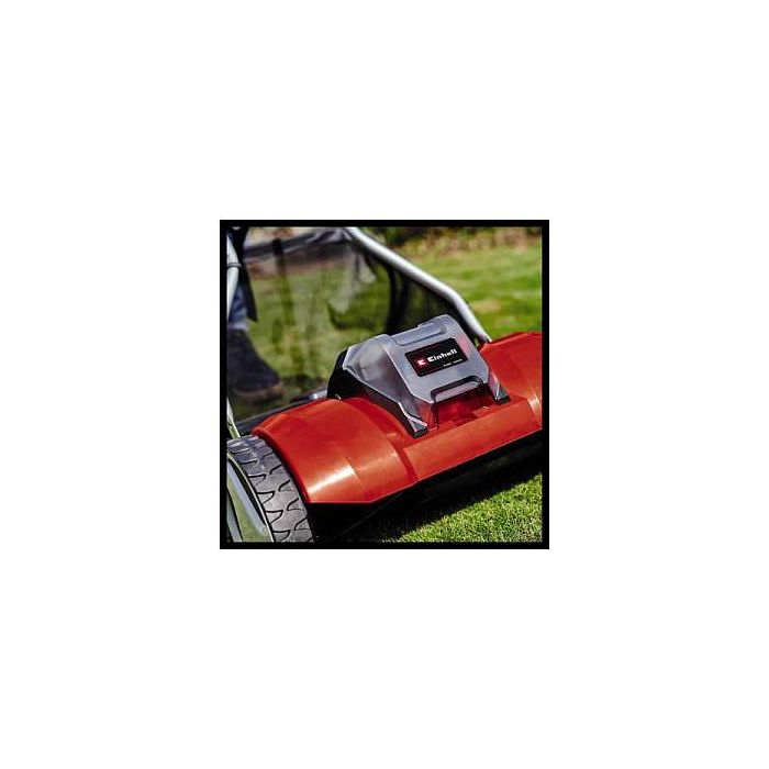 Einhell GE-HM 18/38 Li-Solo Cortacésped Manual a Batería 18V, Ancho de Corte 38 cm, 4 Posiciones de Altura, Bolsa Recogedor 45L 1 Einhell GE-HM 18/38 Li-Solo Cortacésped Manual a Batería 18V, Ancho de Corte 38 cm, 4 Posiciones de Altura, Bolsa Recogedor 45L 1