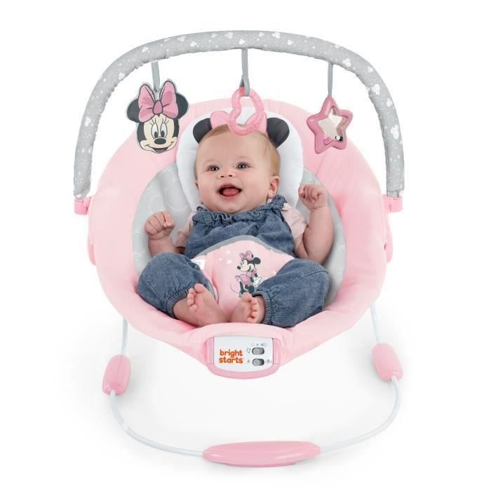 BRIGHT STARTS - Tumbona vibratoria Minnie Mouse Rosy Skies 1 BRIGHT STARTS - Tumbona vibratoria Minnie Mouse Rosy Skies 1