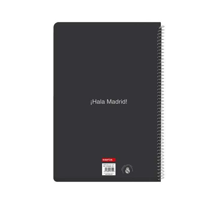 Safta Cuaderno Espiral Folio 80 Hojas 60 gr Cuadrícula 4 mm Tapa Extradura Real Madrid 1ª Equipación 25/26 1 Safta Cuaderno Espiral Folio 80 Hojas 60 gr Cuadrícula 4 mm Tapa Extradura Real Madrid 1ª Equipación 25/26 1