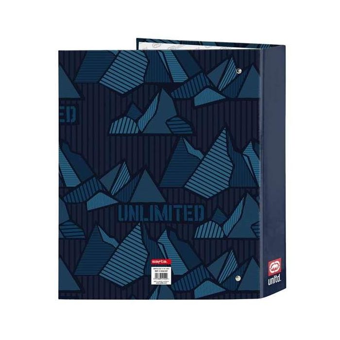 Carpeta de anillas Eckō Unltd. Peaks Azul marino A4 (27 x 33 x 6 cm) 1 Carpeta de anillas Eckō Unltd. Peaks Azul marino A4 (27 x 33 x 6 cm) 1