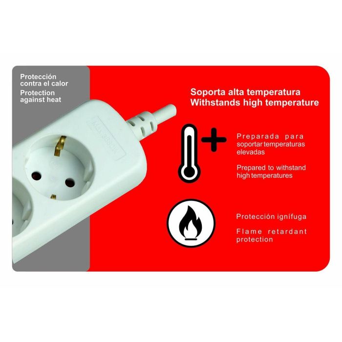 Regleta Silver Electronics 9623 Blanco 2