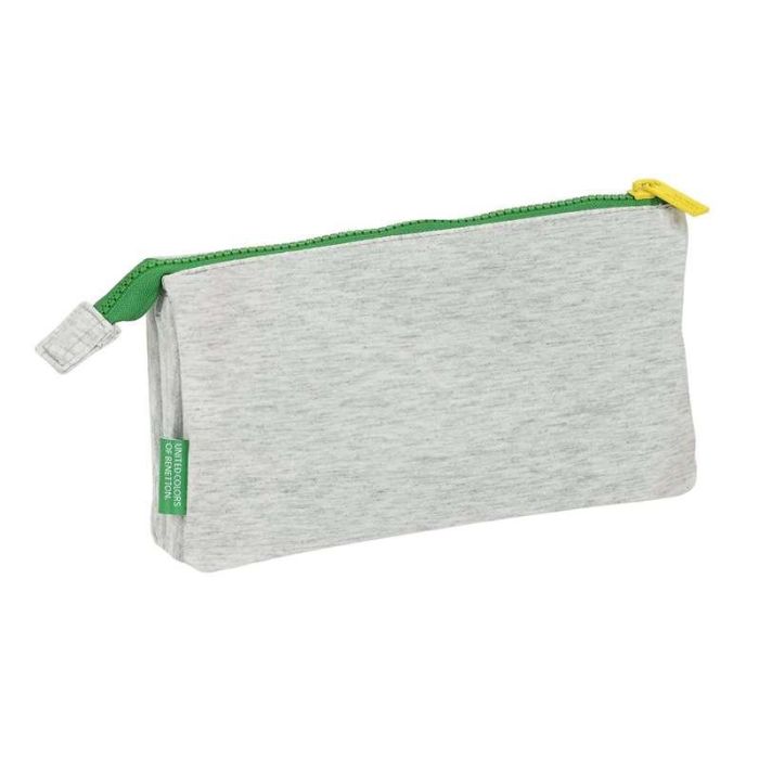 Portatodo Triple Benetton Pop Gris (22 x 12 x 3 cm) 1