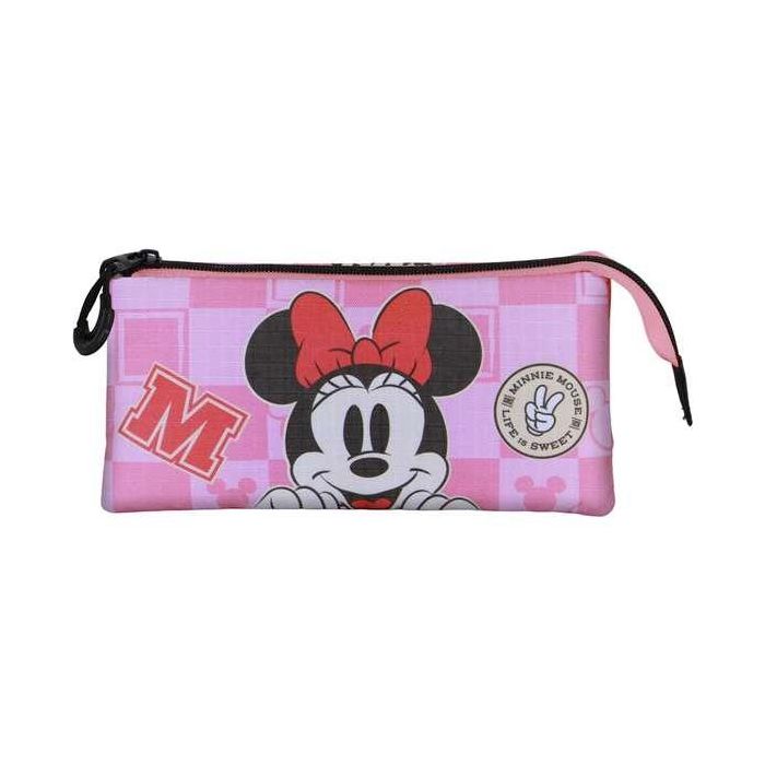 Karactermania Estuche Portatodo Triple Minnie Mouse Journey, Rosa, 23 x8 x11 cm 3 Karactermania Estuche Portatodo Triple Minnie Mouse Journey, Rosa, 23 x8 x11 cm 3