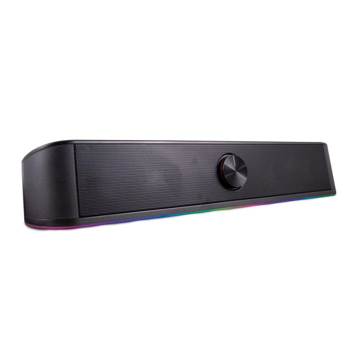 Deep Gaming Barra de Sonido R200B RGB Bluetooth 5.0 y Jack 3.5mm para PC, Smartphones, Tablets y TV con Sonido Potente 6W RMS