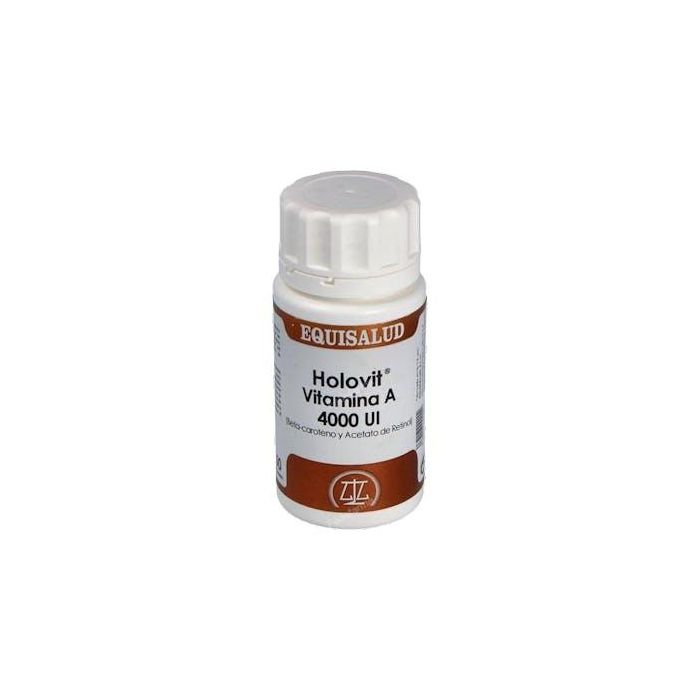 Holovit Vit. A 4000Ui 50Cap. Vitamina para el mantenimiento de la piel, la visión y el sistema inmunitario