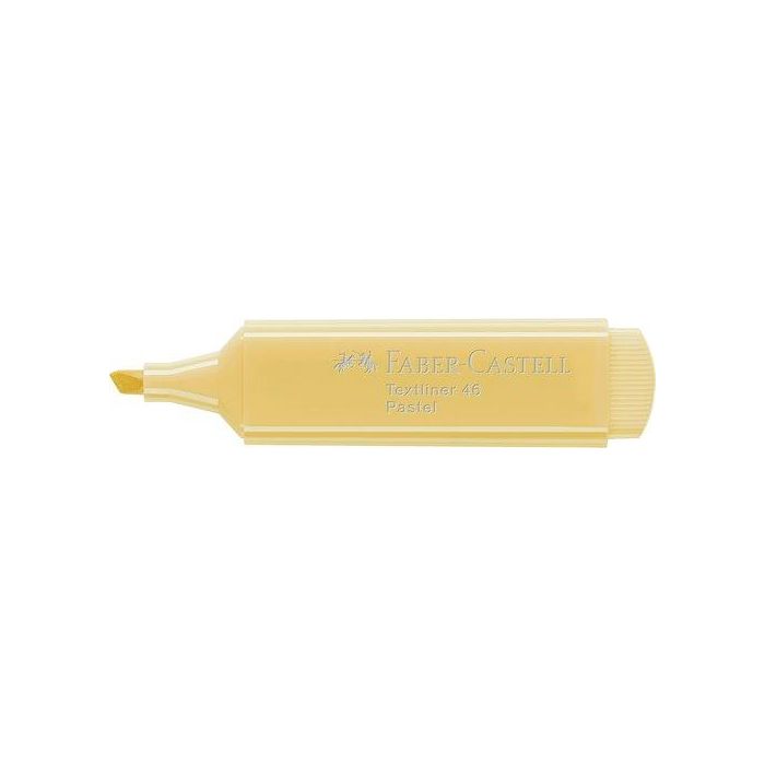 Marcador Fluor Faber-Castell Textliner 1546 Pastel Vainilla 10 unidades