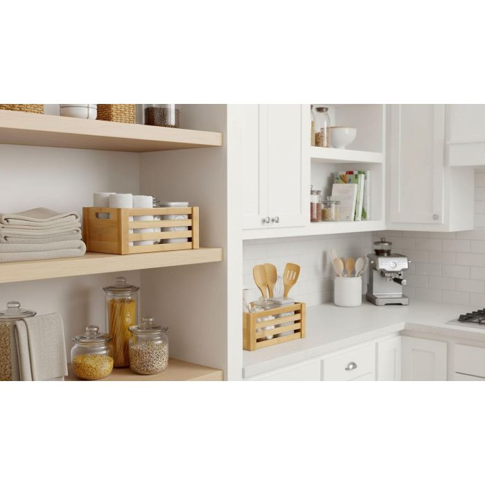 Inde Set 3 Cajas Bambú Organización 30.5x23x15.2 cm y 28x18 cm (6 Unidades) 6