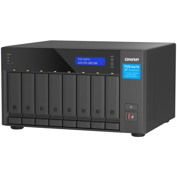 QNAP TVS-H874X-I9-64G NAS 8-Bahías QuTS hero Intel Core i9-12900 16-core 64GB RAM DDR4 6 QNAP TVS-H874X-I9-64G NAS 8-Bahías QuTS hero Intel Core i9-12900 16-core 64GB RAM DDR4 6