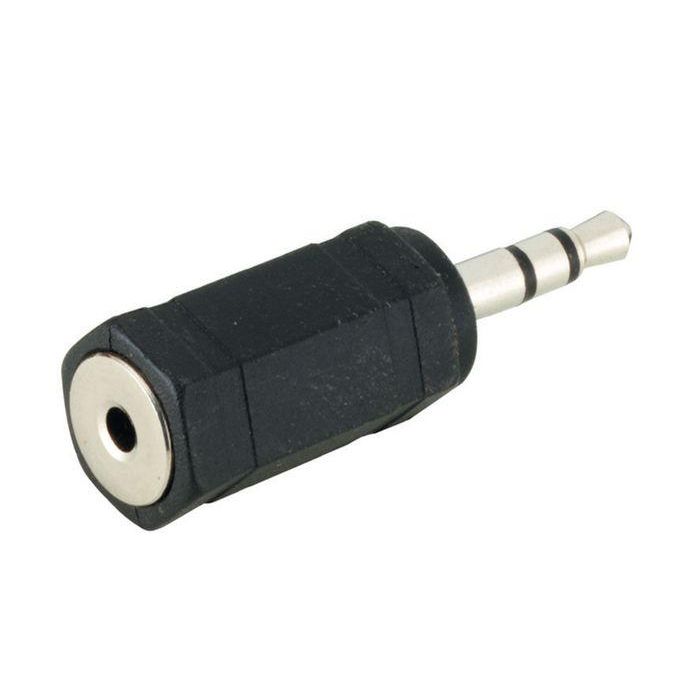 MicroConnect Adaptador de audio para auriculares y micrófono, 3.5 mm Hembra a 2.5 mm Macho AUDALX