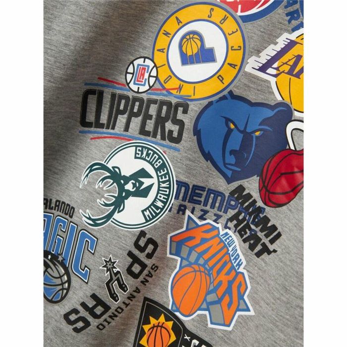 Sudadera con Capucha Niño Name It mjusty Nba Wh Unb Ous Gris 1