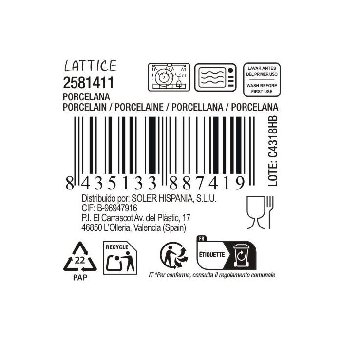 La Mediterranea Bandeja 2 Compartimentos 12 x 7 x 2.5 cm (36 Unidades) 3