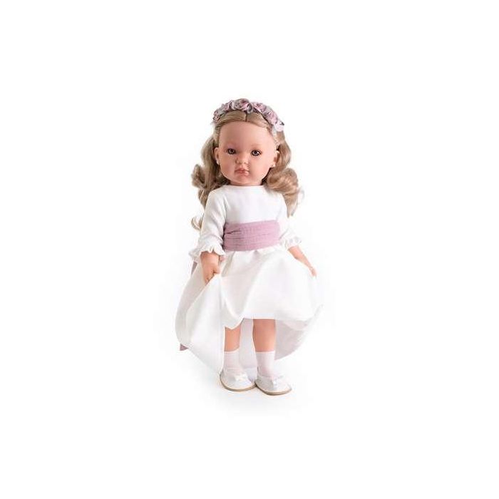 Muñeca comunión bella rubia, con diadema y pendientes 45 cm 3 Muñeca comunión bella rubia, con diadema y pendientes 45 cm 3