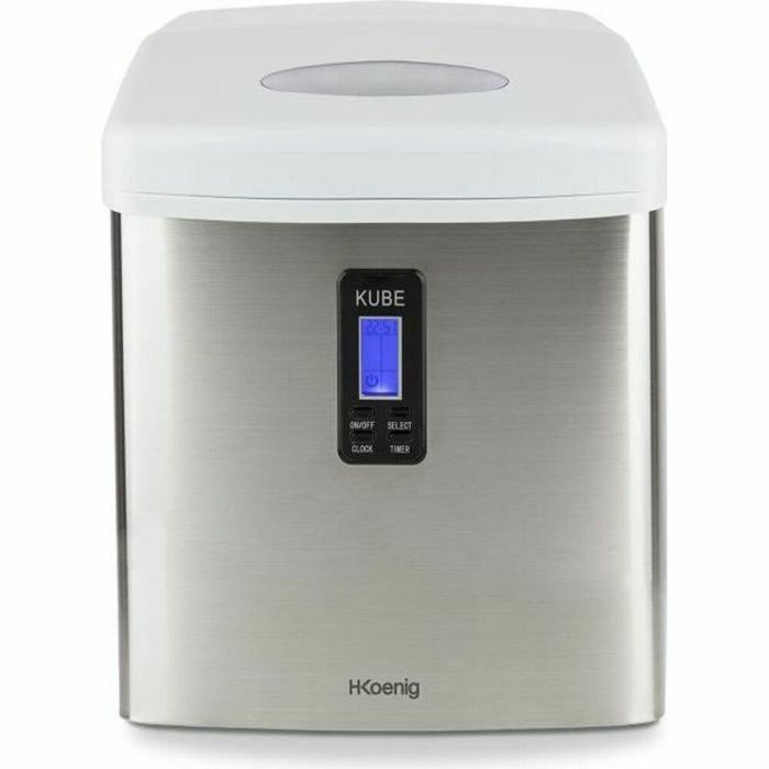 Máquina de hielo H.KoeNIG Kube - KB15 - 3.3 L - 3 tamaños de cubitos de hielo - Gris