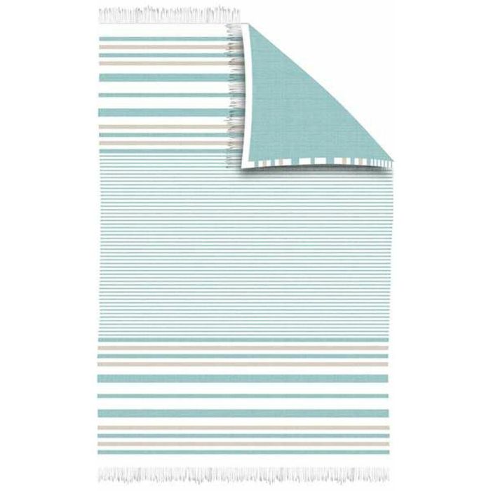 Pareo 100x150 rayas flecos teovo agua Pareo 100x150 rayas flecos teovo agua