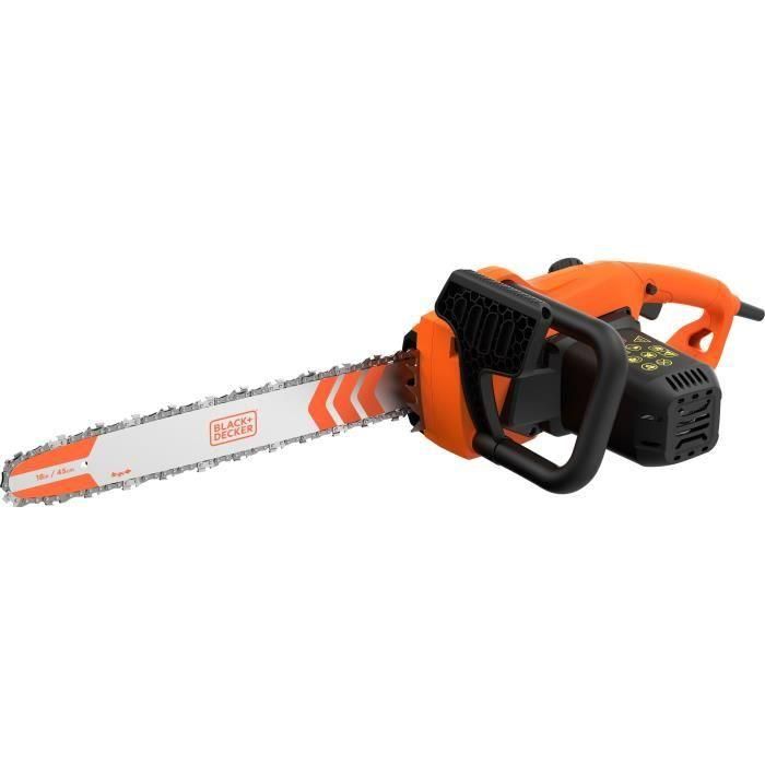 Motosierra con cable - BLACK+DECKER - BECS2245-QS - 2200W - 45 cm - Tensor de cadena sin herramientas 1 Motosierra con cable - BLACK+DECKER - BECS2245-QS - 2200W - 45 cm - Tensor de cadena sin herramientas 1