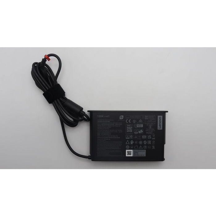 Lenovo 135W AC adapter for Lenovo ThinkPad laptops, 20V output, Slim Tip connector, Energy Star compliant, lightweight design. Lenovo 135W AC adapter for Lenovo ThinkPad laptops, 20V output, Slim Tip connector, Energy Star compliant, lightweight design.