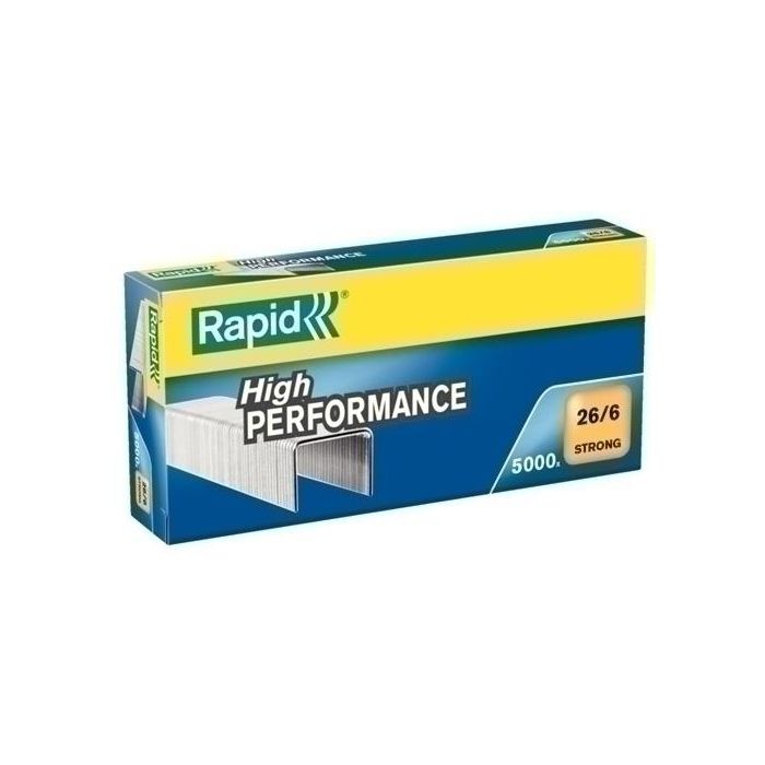 Grapas Rapid Strong 26/6 Mm. Galvanizadas Caja De 5000