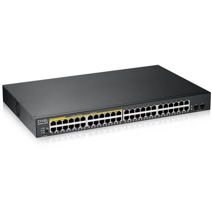 Zyxel GS1900-48HPv2 Switch Gestionado L2, 48 Puertos Gigabit Ethernet, PoE, Negro 1