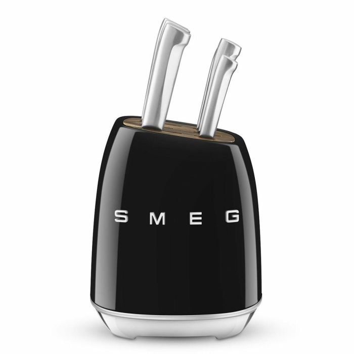 Smeg KBSF02BL Knife Block 50'S Style Black 0 Smeg KBSF02BL Knife Block 50'S Style Black 0