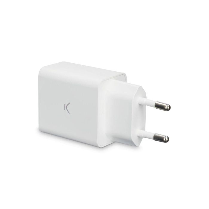 Cargador de Pared KSIX 2 USB 2.4A Blanco 4 Cargador de Pared KSIX 2 USB 2.4A Blanco 4