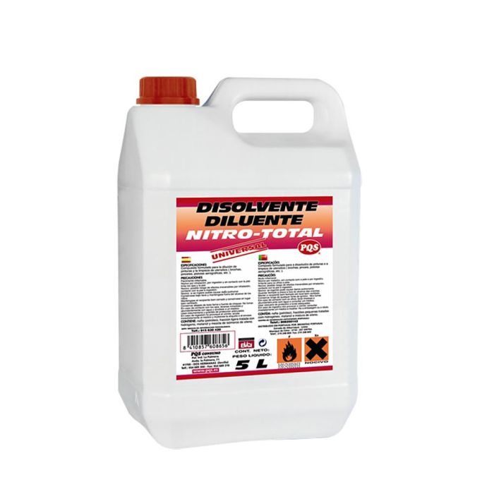 PQS Disolvente Nitro Total 5L - Universal para pinturas manual o pistola