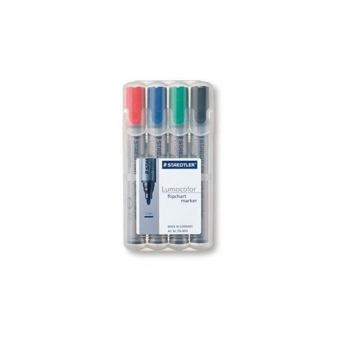 STAEDTLER Flipchartmarker Lumocolor, caja de 4 unidades