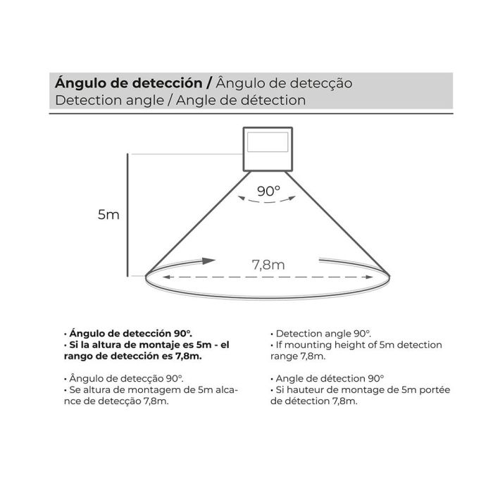 Foco Proyector EDM 31855 200 W 1500 lm Mando a distancia Panel solar fotovoltaico (6500 K) 3 Foco Proyector EDM 31855 200 W 1500 lm Mando a distancia Panel solar fotovoltaico (6500 K) 3