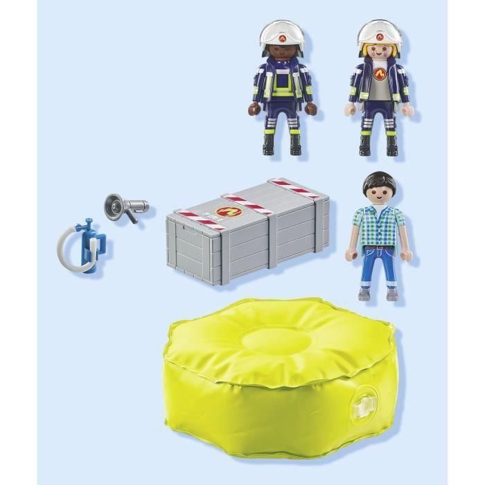 Bomberos Con Colchoneta Action Heroes 71465 Playmobil 4 Bomberos Con Colchoneta Action Heroes 71465 Playmobil 4