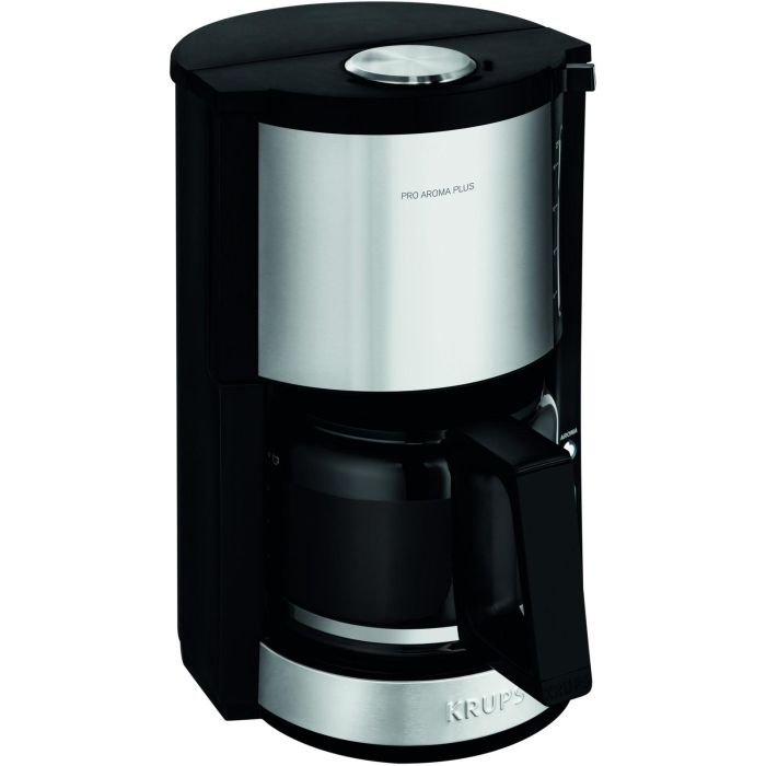 KRUPS KM321010 Pro Aroma Plus Cafetera de filtro eléctrica, 1,25 L o 15 tazas, Cafetera, Negro y acero inoxidable 0 KRUPS KM321010 Pro Aroma Plus Cafetera de filtro eléctrica, 1,25 L o 15 tazas, Cafetera, Negro y acero inoxidable 0