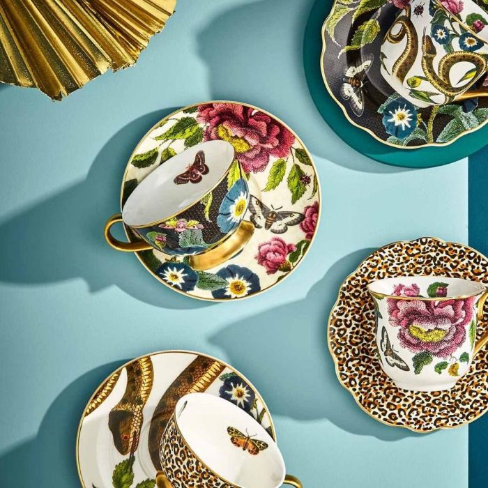 Spode Creatures Taza de Té con Plato 200 ml Negra 3