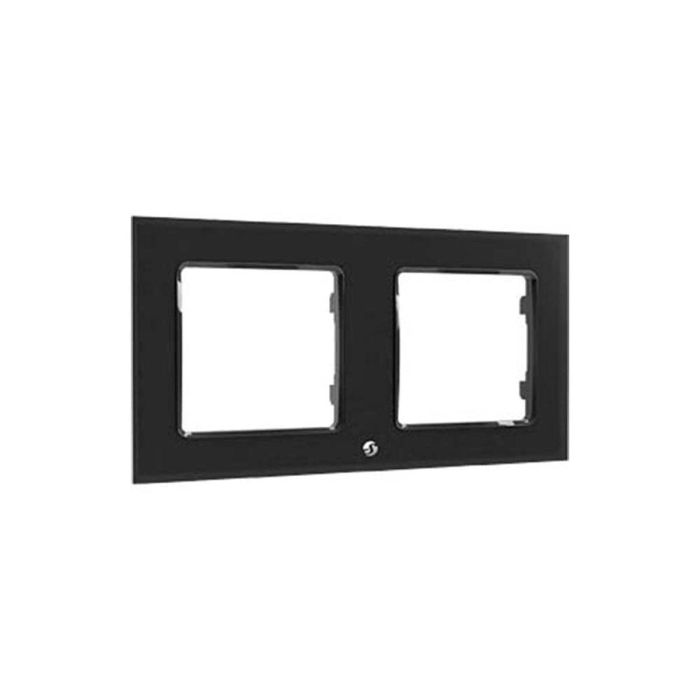 Shelly Wall Frame 2 Wandtaster Rahmen 2-fach Schwarz - Accesorio de Pared Negro para Shelly Wall Switch 1