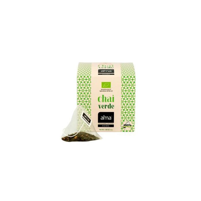 Te Verde Chai  Infusion 15 Piramides. Eco Vegan