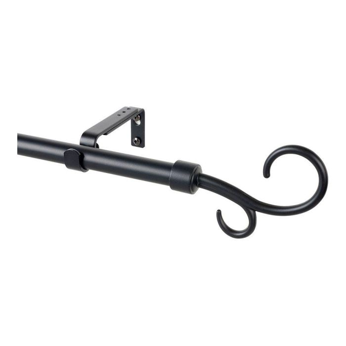Cintacor - Stor Planet Kit Barra Cortina Báculo Negro Extensible 110-200 cm Acabado Satinado Cintacor - Stor Planet Kit Barra Cortina Báculo Negro Extensible 110-200 cm Acabado Satinado