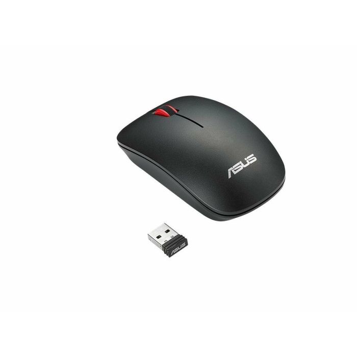 ASUS WT300 Ratón Inalámbrico RF Ambidextro Oficina 1600 DPI Negro Rojo 3
