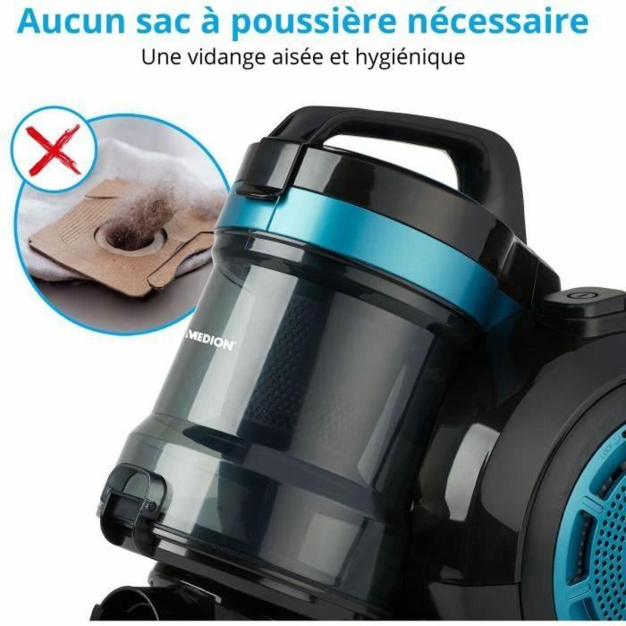 Aspirador Medion Turquesa Negro/Azul 800 W 1 Aspirador Medion Turquesa Negro/Azul 800 W 1