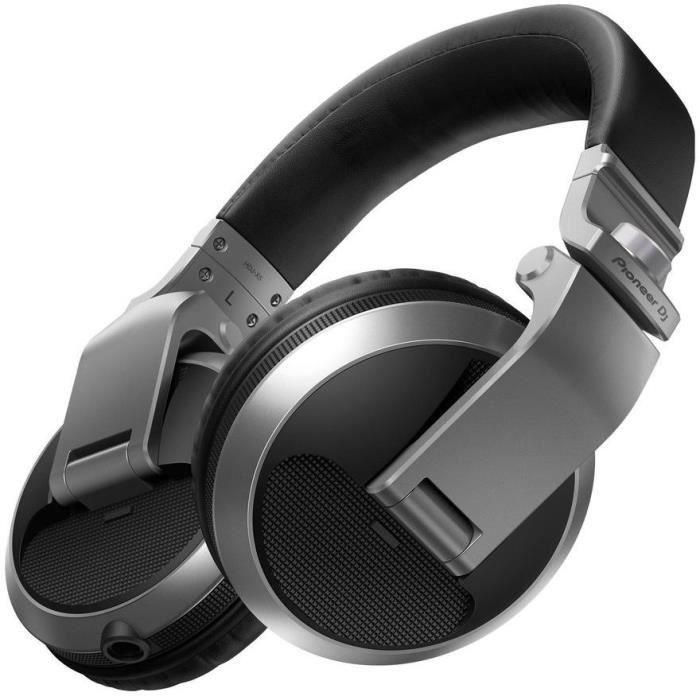 Auriculares DJ con cable - PIONEER DJ - HDJ X5 - Plata 4