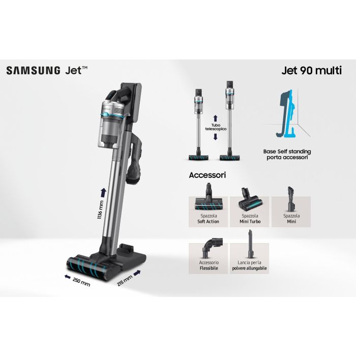 Samsung Vacuum Jet90 Digital Inverter Vs20R9044T2/Et Aqua Chrometal 1