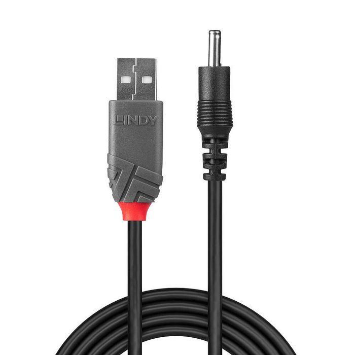 Lindy Cable de Alimentación USB 2.0 Tipo A a Conector DC 3.5mm para dispositivos móviles 5V 0.9A, 1.5m 1 Lindy Cable de Alimentación USB 2.0 Tipo A a Conector DC 3.5mm para dispositivos móviles 5V 0.9A, 1.5m 1
