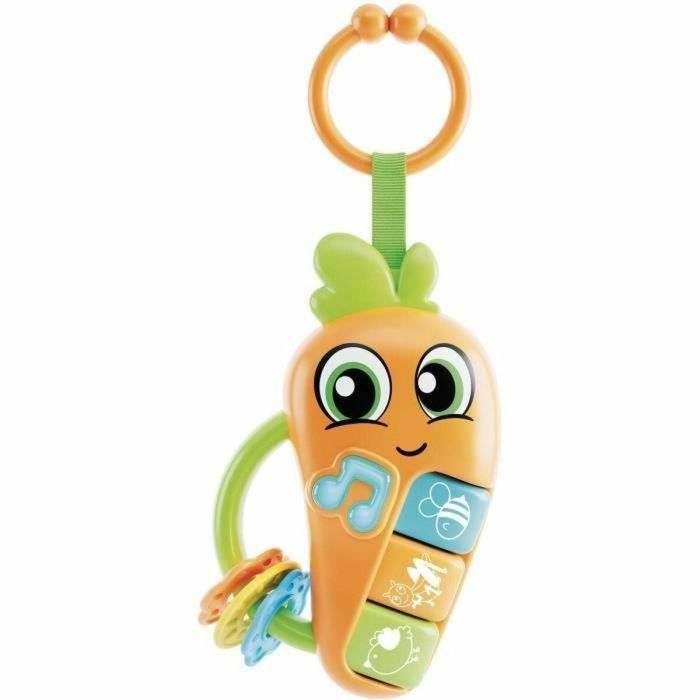 Lisciani Giochi LIS8008324109876 Sonajero Electrónico CAROTINA BABY Zanahoria con Melodías, Sonidos de Animales y Mordedor Lisciani Giochi LIS8008324109876 Sonajero Electrónico CAROTINA BABY Zanahoria con Melodías, Sonidos de Animales y Mordedor