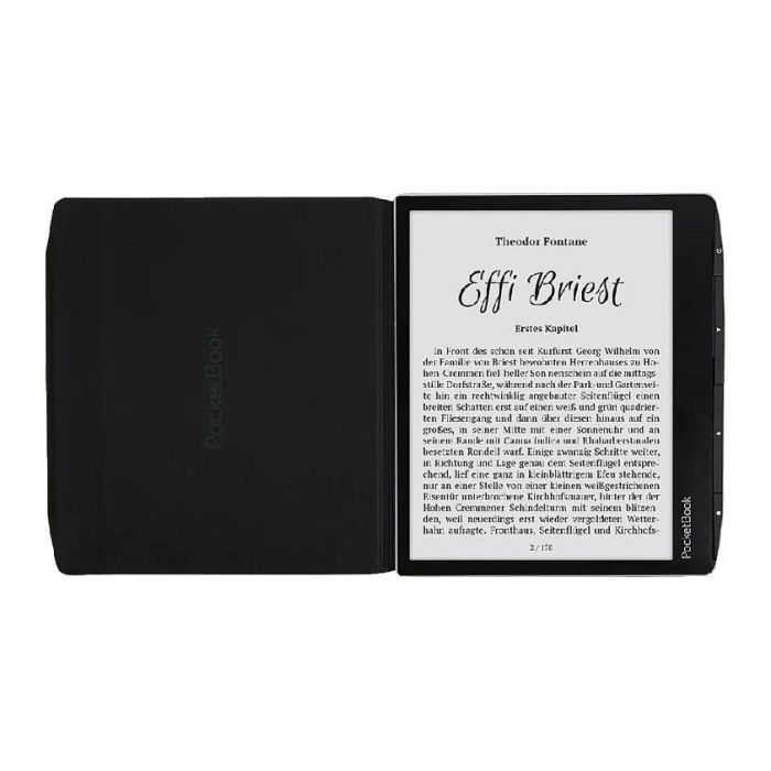 Pocketbook Funda Libro N-FP-PU-700-GG-WW para Era Stardust Silver/Sunset Copper Negro