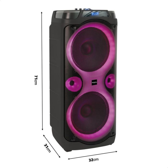 Altavoces Ibiza COLUMBA KARAOKE Negro 3 Altavoces Ibiza COLUMBA KARAOKE Negro 3