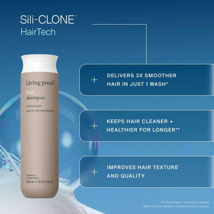 Living Proof Champú No Frizz Antiencrespamiento & Control Frizz Sin Sulfatos con Healthy Hair Molecule para Cabello Suave 236 ml 6