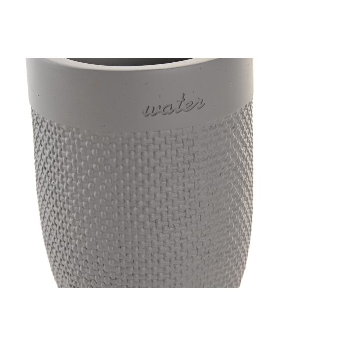 Vaso Basicos DKD Home Decor Gris 8 x 10.5 x 8 cm 1 Vaso Basicos DKD Home Decor Gris 8 x 10.5 x 8 cm 1